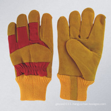 Cow Split Leather Palm Work Glove-3083